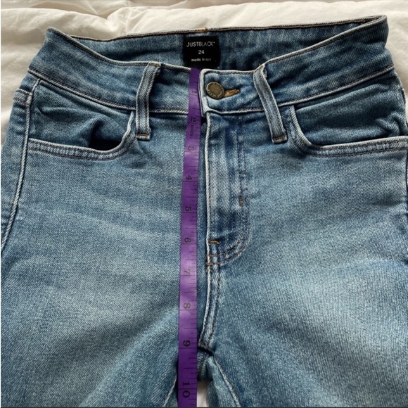 Just Black Denim Stretchy Skinny Ankle Jeans 24 - Picture 6 of 10